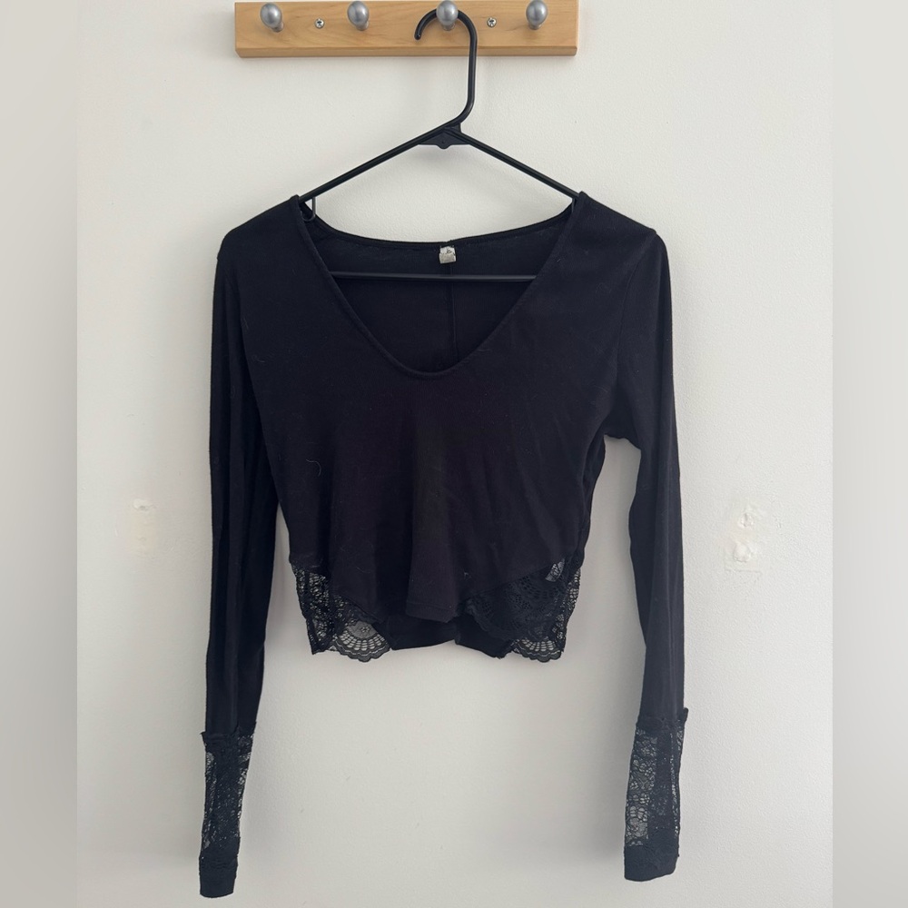 Cropped & Lace Long Sleeve from Free People
